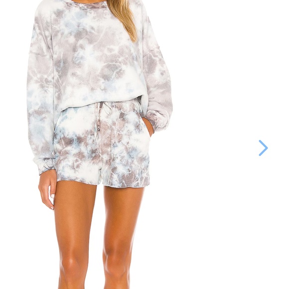 Free People Kelly Washed Set in Ocean Blue Combo sz  xs NWT $168R - Picture 4 of 11